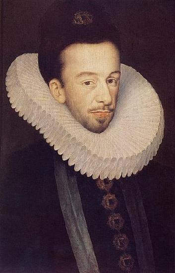 Francois Quesnel Portrait of Henri Valois oil painting image
